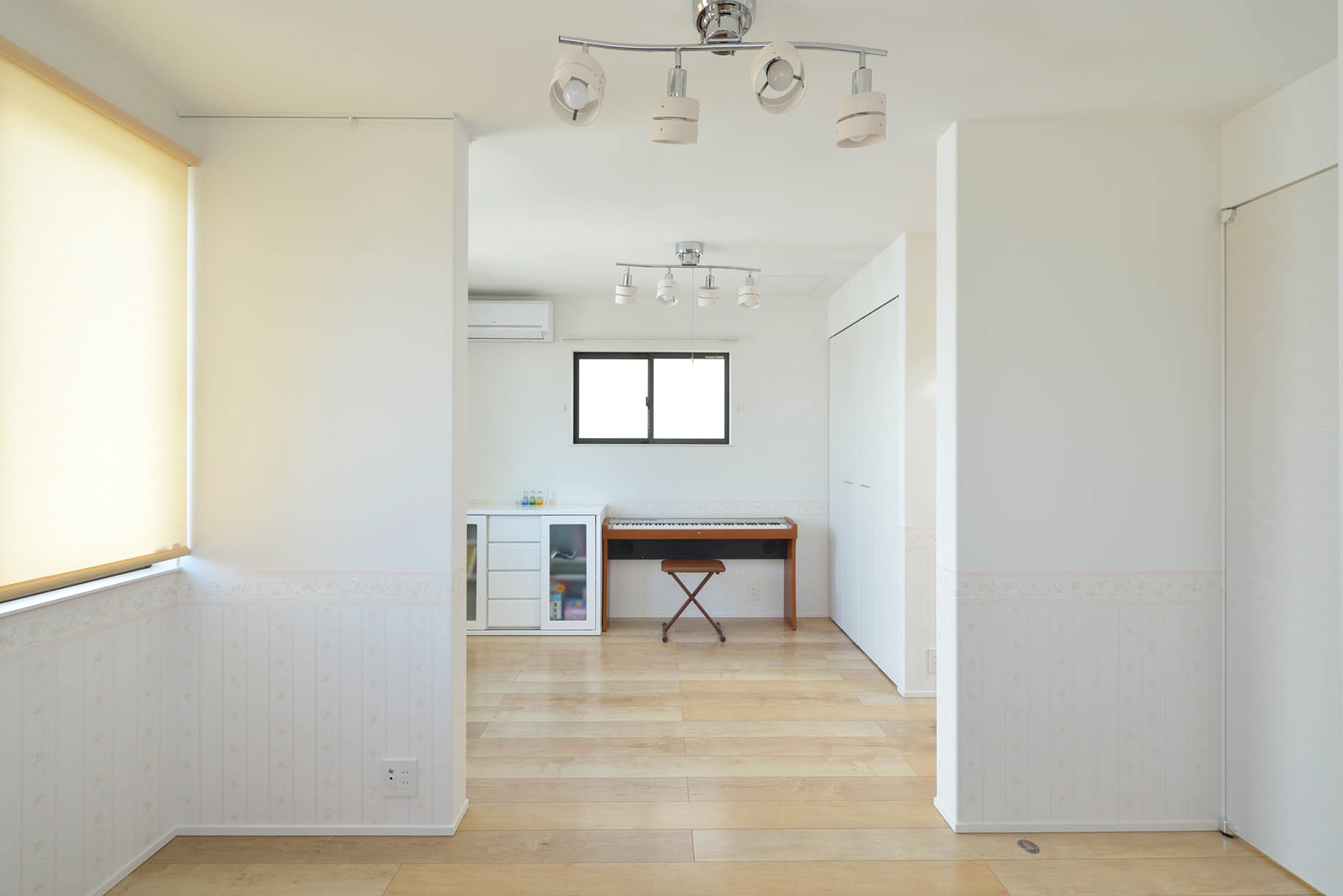 広い子供部屋は将来を考え２つの個室にできる間取りです
